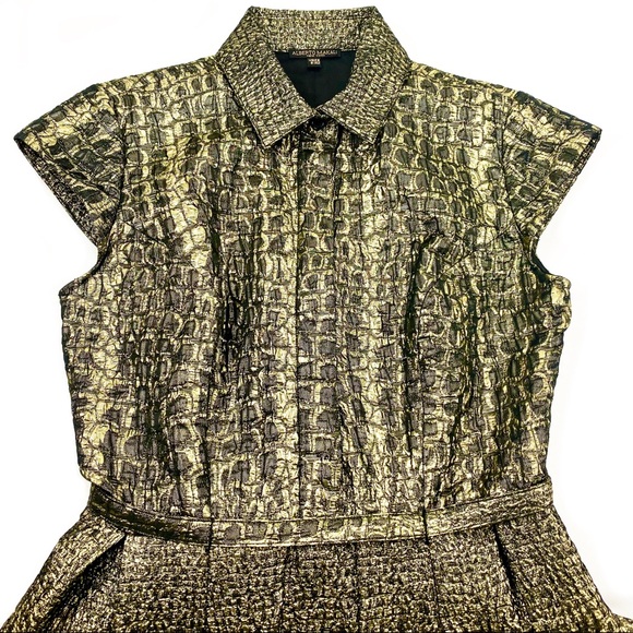 Beautiful Alberto Makali Metallic Dress US 8 - Picture 12 of 16